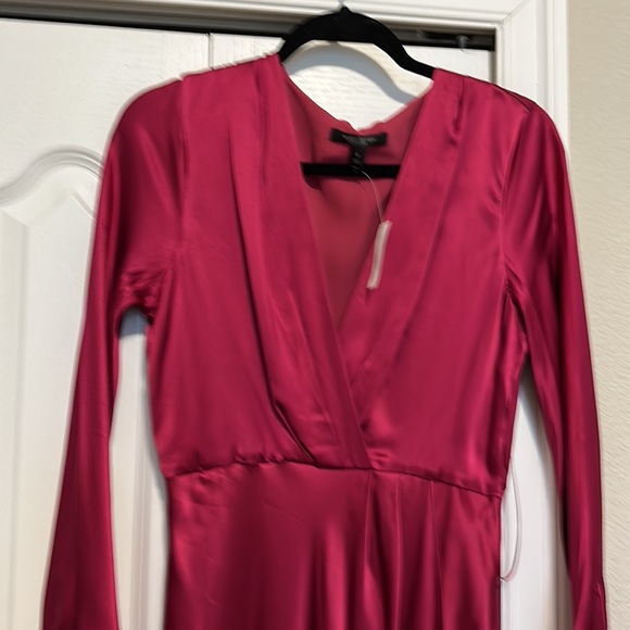 Raspberry silk maxi dress, brand new - Picture 2 of 6